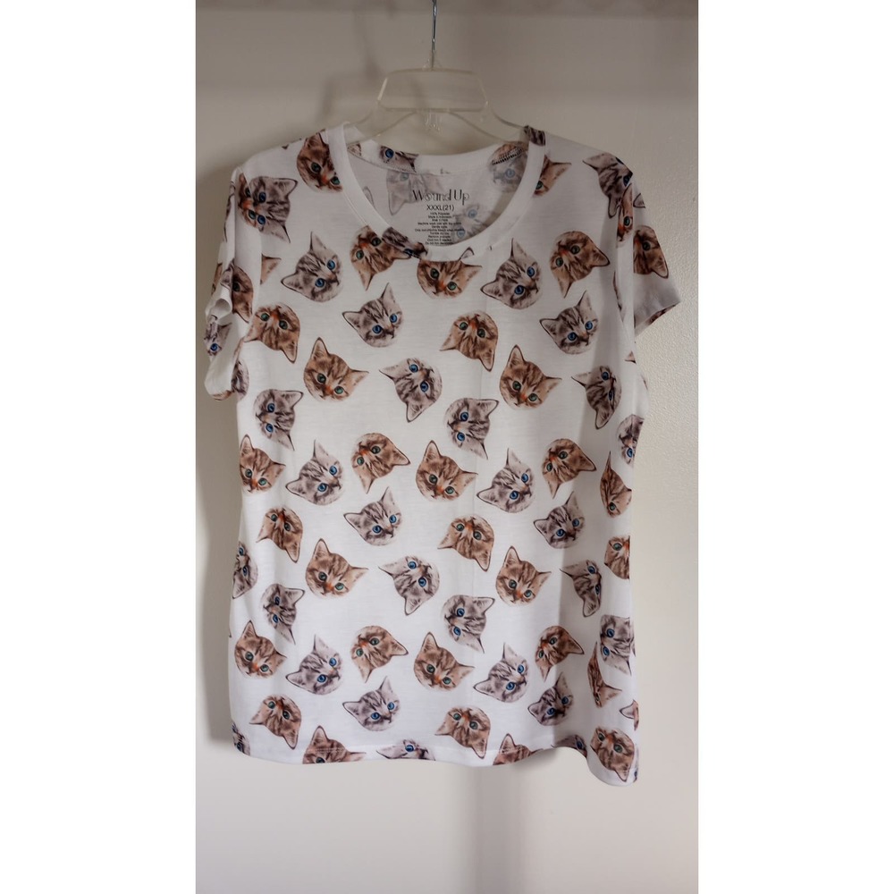 Wound Up Cat Face Shirt XXXL (21)